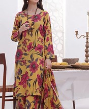 Feathers Gold Lawn Suit- Pakistani Designer Lawn Suits