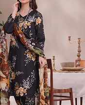 Feathers Black Lawn Suit- Pakistani Lawn Dress