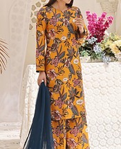 Orange Lawn Suit