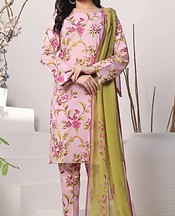 Feathers Pink Flare Lawn Suit- Pakistani Designer Lawn Suits
