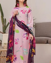 Feathers Pearl Pink Lawn Suit- Pakistani Designer Lawn Suits
