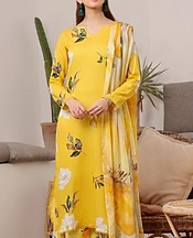 Feathers Yellow Lawn Suit- Pakistani Designer Lawn Suits