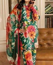 Feathers Multi Lawn Suit- Pakistani Designer Lawn Suits