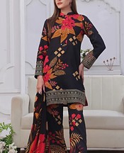 Feathers Black Lawn Suit- Pakistani Designer Lawn Suits