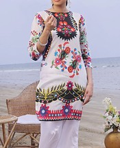 Off White Lawn Suit (2 Pcs)