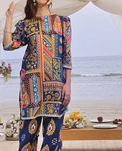 Multi Lawn Suit (2 Pcs)