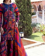 Feathers Multi Lawn Suit- Pakistani Designer Lawn Suits
