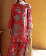 Feathers Brink Pink Lawn Suit- Pakistani Designer Lawn Suits