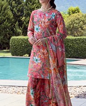 Feathers Light Pink Lawn Suit- Pakistani Lawn Dress
