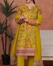 Dark Gold Lawn Suit