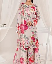 Feathers Off White Lawn Suit- Pakistani Designer Lawn Suits