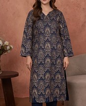 Blue Zodiac/Ivory Lawn Suit (2 Pcs)