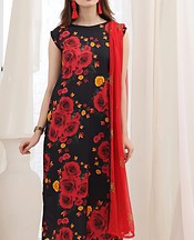Feathers Black Lawn Suit- Pakistani Lawn Dress