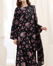 Feathers Black Lawn Suit- Pakistani Lawn Dress