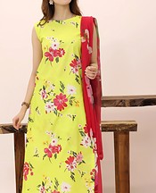 Feathers Corn Yellow Lawn Suit- Pakistani Lawn Dress