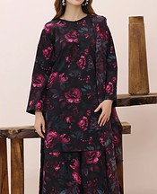 Feathers Black Lawn Suit- Pakistani Designer Lawn Suits