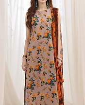 Feathers Oriental Pink Lawn Suit- Pakistani Lawn Dress