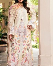 Florent Cream Lawn Suit- Pakistani Designer Lawn Suits