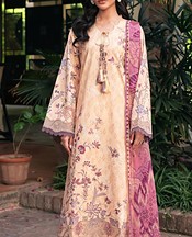 Florent Peach Lawn Suit- Pakistani Lawn Dress