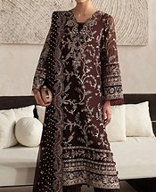 Crater Brown Chiffon Suit