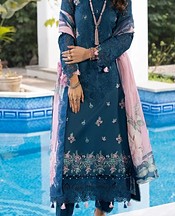 Teal Blue Lawn Suit