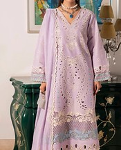 Gulmina Lilac Lawn Suit- Pakistani Designer Lawn Suits