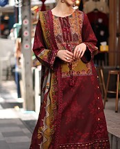 Charizma Wine Staple Suit- Pakistani Winter Clothing