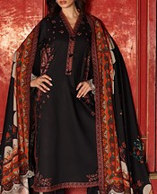 Charizma Black Staple Suit- Pakistani Winter Dress