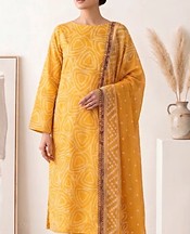 Humdum Mustard Lawn Suit- Pakistani Designer Lawn Suits