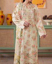 Humdum Ivory Lawn Suit- Pakistani Lawn Dress