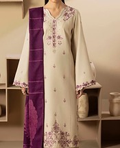 Humdum Ivory Wool Suit- Pakistani Winter Clothing