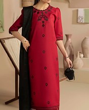 Humdum Wine Red Wool Suit- Pakistani Winter Dress