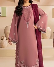 Humdum Tea Pink Dhanak Suit- Pakistani Winter Dress
