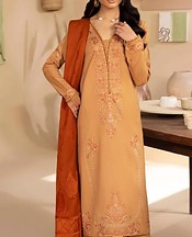 Humdum Sandy Brown Wool Suit- Pakistani Winter Dress
