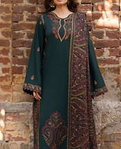 Humdum Teal Karandi Suit- Pakistani Winter Dress
