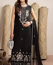 Humdum Black Karandi Suit- Pakistani Winter Clothing