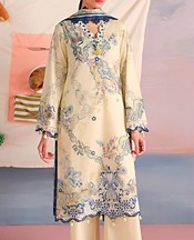 Image Ivory Cotton Suit- Pakistani Designer Lawn Suits