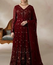 Maroon Chiffon Suit