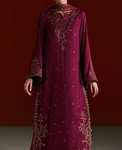 Magenta Chiffon Suit