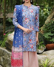 Jazmin Blue Lawn Suit- Pakistani Designer Lawn Suits