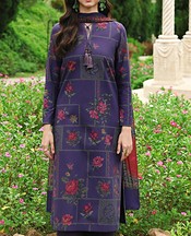 Jazmin Navy Blue Lawn Suit- Pakistani Lawn Dress