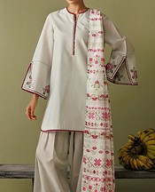 Jazmin Light Grey Lawn Suit- Pakistani Designer Lawn Suits