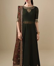 Army Green Chiffon Suit