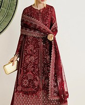 Maroon Chiffon Suit