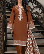Khas Brown Khaddar Suit- Pakistani Winter Clothing