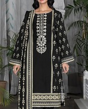Khas Black Khaddar Suit- Pakistani Winter Dress