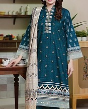 Khas Teal Blue Khaddar Suit- Pakistani Winter Clothing