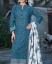 Khas Hippie Blue Khaddar Suit- Pakistani Winter Clothing