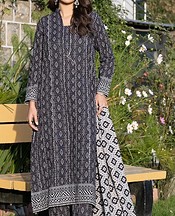 Khas Black/Off White Khaddar Suit- Pakistani Winter Dress