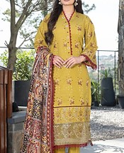 Khas Old Gold Khaddar Suit- Pakistani Winter Clothing